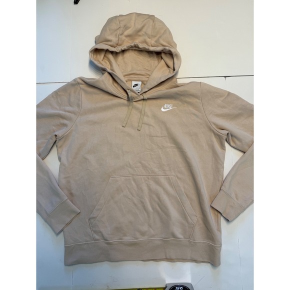 Nike Other - Nike Sportswear Club Fleece Hoodie Mens Medium Tan Beige Pullover BV2654-208